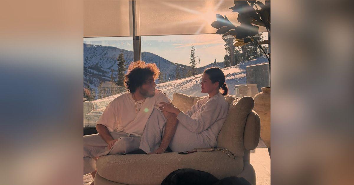 benny blanco shows affection for selena gomez photo