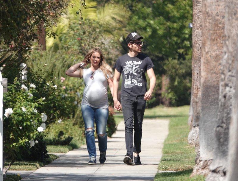 hilary duff pregnant baby