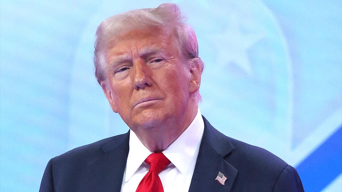 Image of Donald Trump skipped his son's Bahamas wedding celebration.