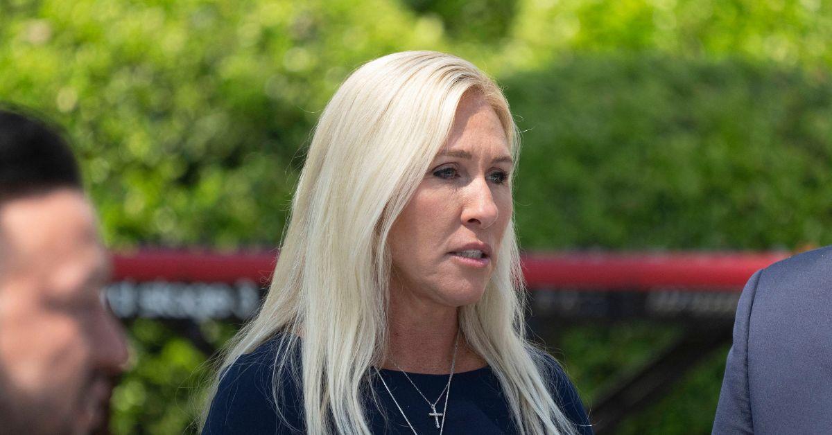 image of One X user called Marjorie Taylor Greene an 'idiot' for her comments on Jeffrey Epstein.