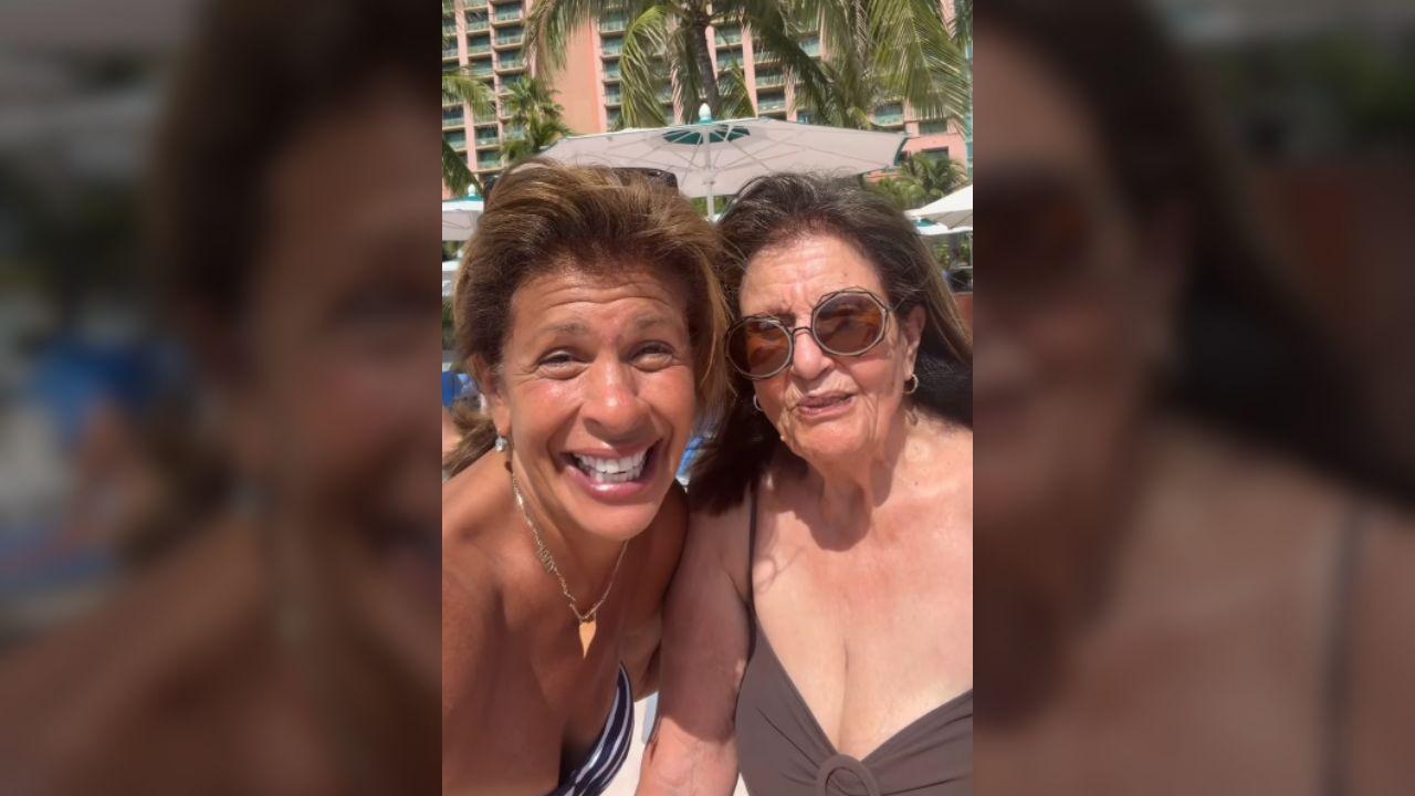 Image of Hoda Kotb said her daughters enjoyed collecting sand crabs, swimming and eating ice cream during beach trips.