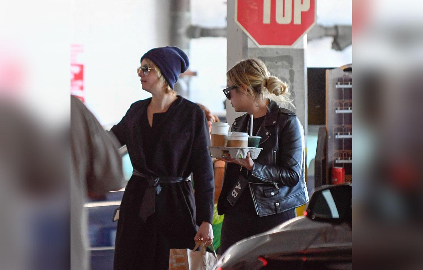 EXCLUSIVE: Cara Delevingne and Ashley Benson grab breakfast together at Erewhon