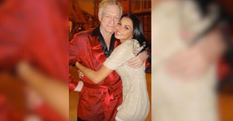 Photo of Louise Glover and Hugh Hefner