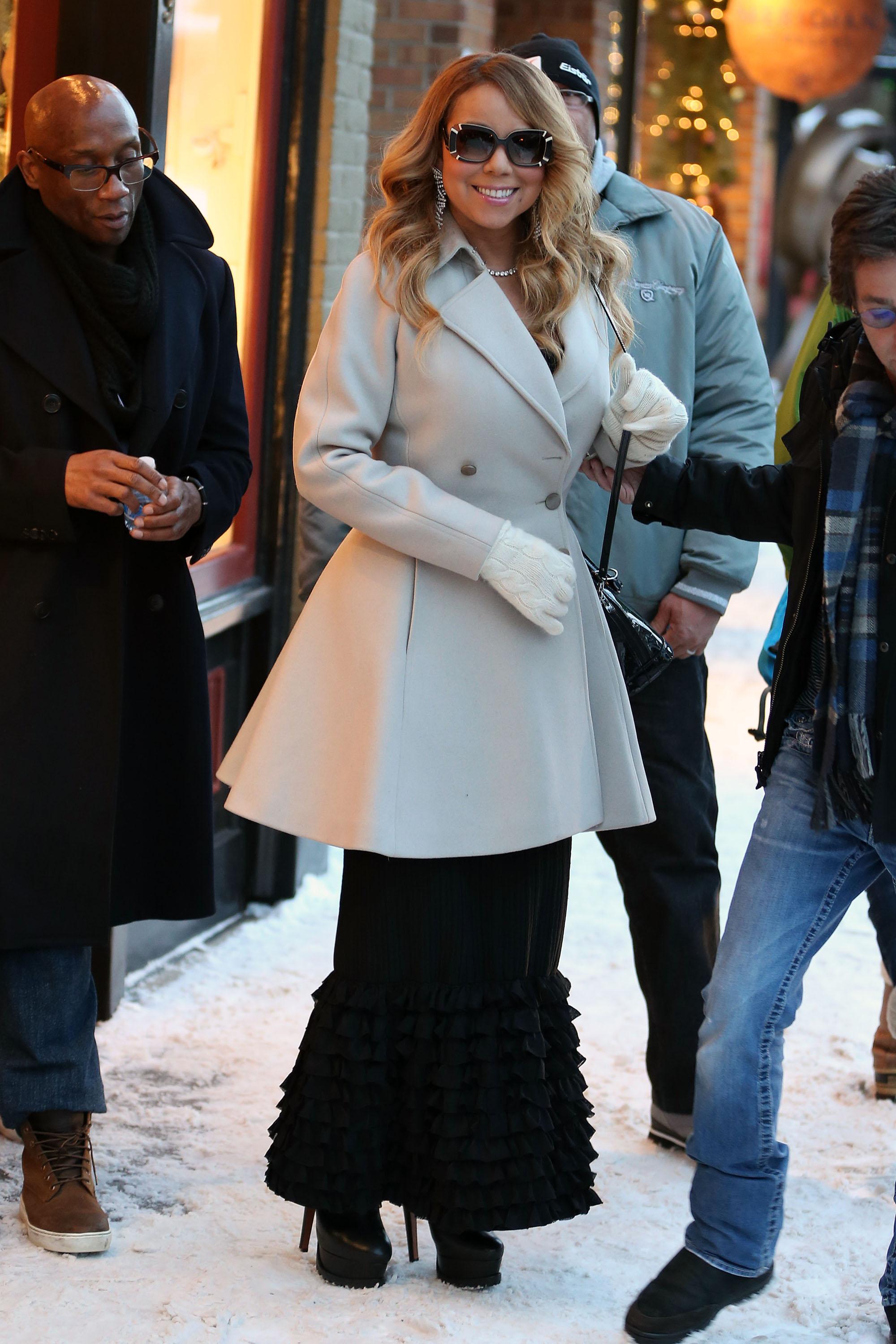 Mariah Carey is seen out in Aspen, Colorado