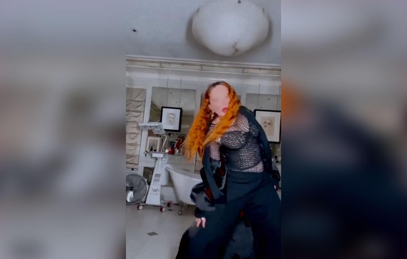 madonnas bizarrely dances in social media post