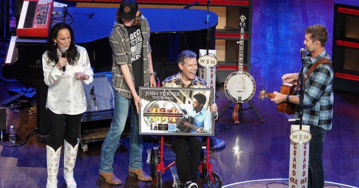 Photo of the star can no longer sing or speak after a massive stroke in 2013.