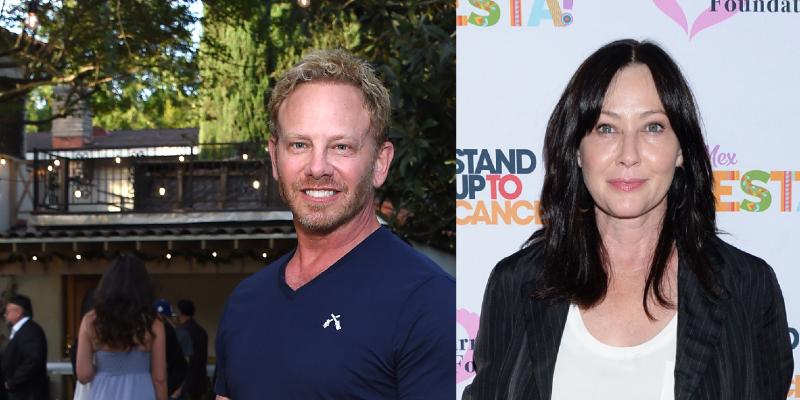 Ian Ziering Shannen Doherty Split Image