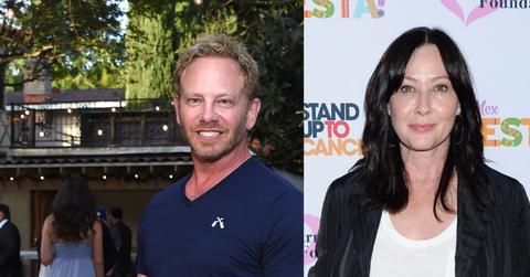 Ian Ziering Shannen Doherty Split Image