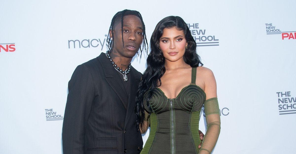 travis scott attends kylie jenner baby shower