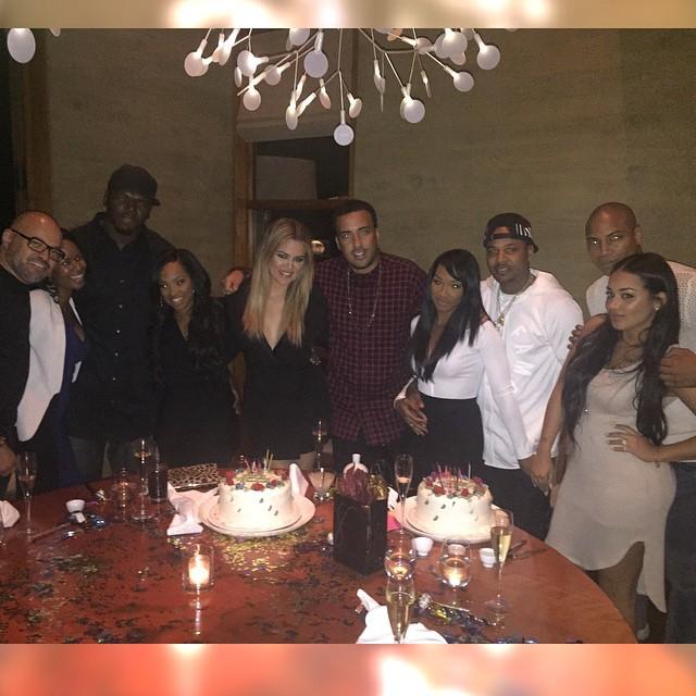 Khloe kardashian french montana birthday bash