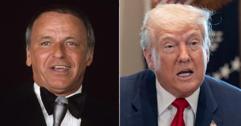Composite photo of Frank Sinatra and Donald Trump