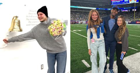 michael strahans daughter isabella completes radiation brain tumor