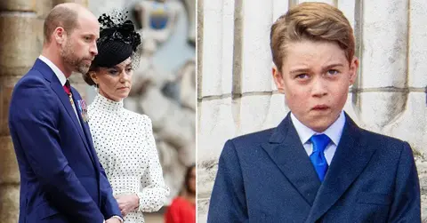 photo of Prince William, Kate Middleton and Prince George.