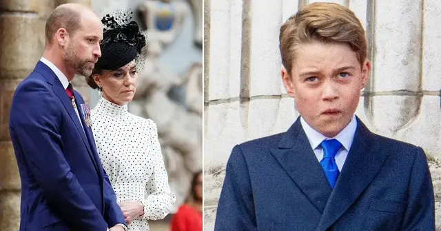 photo of Prince William, Kate Middleton and Prince George.