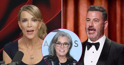 Composite photo of Megyn Kelly, Jimmy Kimmel and Rosie O’Donnell.