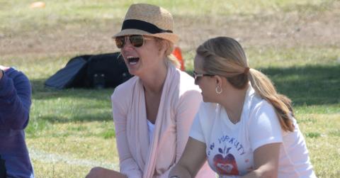 Britney Spears is seen attending her sons soccer game at Pierce College in Woodland Hills, Ca