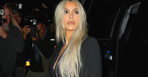 Kim kardashian clevage tiny dress fashion week h