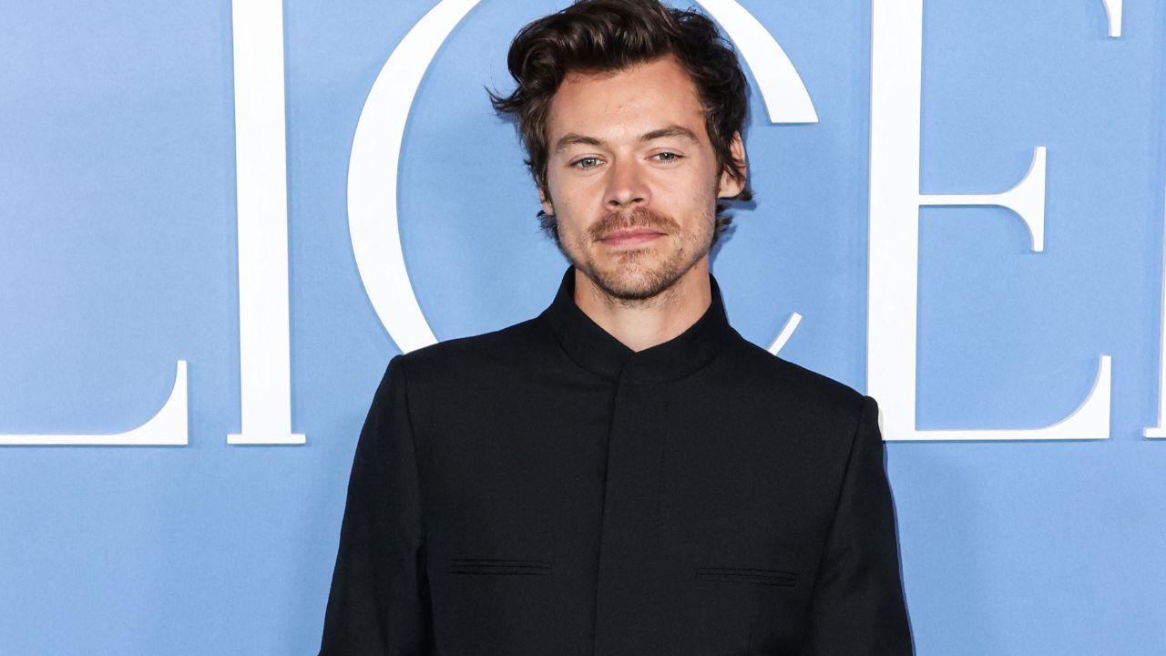 Image of Harry Styles poked fun at the revealing view himself, joking that the camera angle was 'quite aggressive' while wearing shorts.
