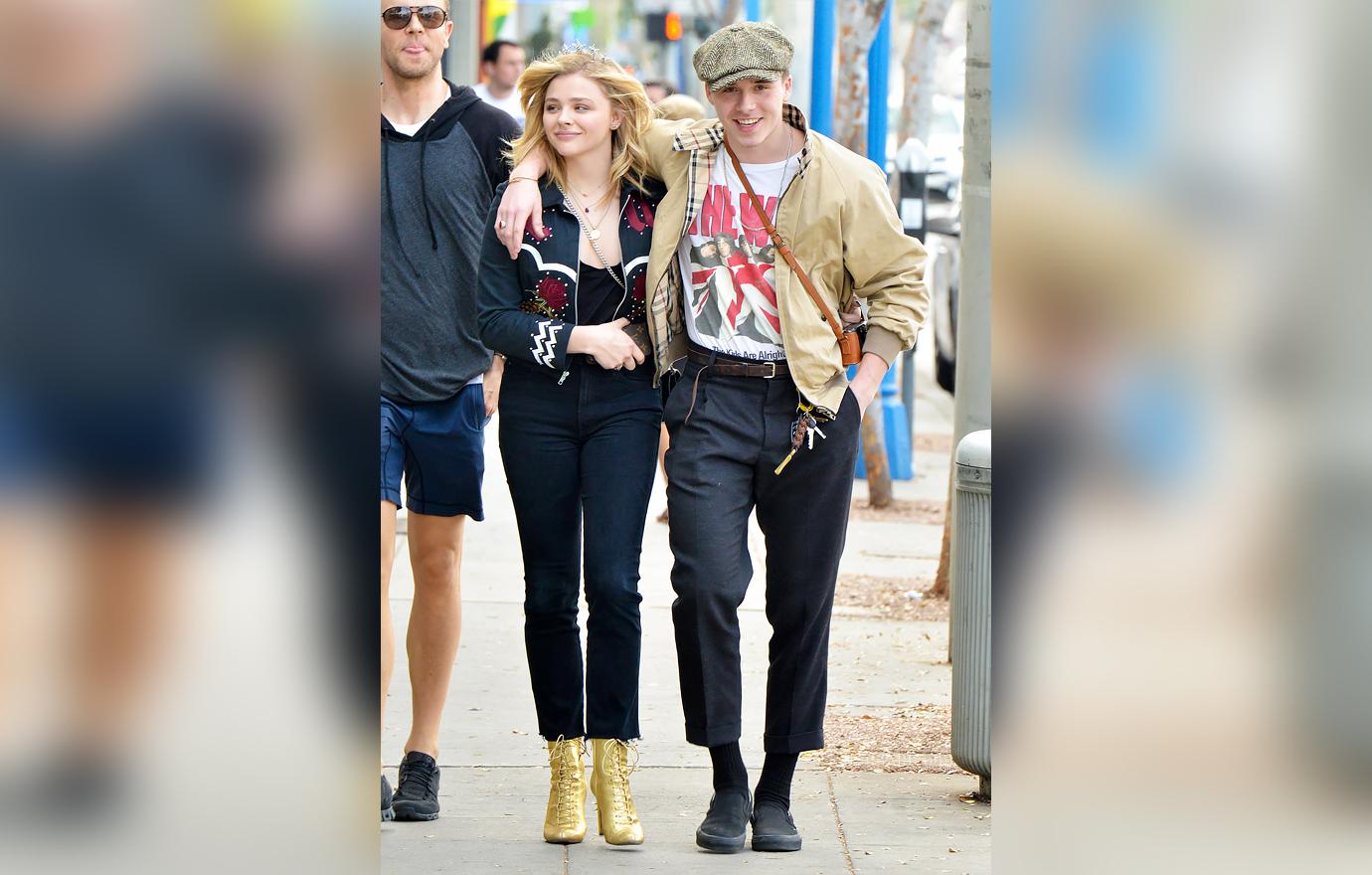 chloe grace moretz brooklyn beckham a look lack on celebrity teen romances gallery