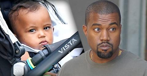 kanye west saint west scowl