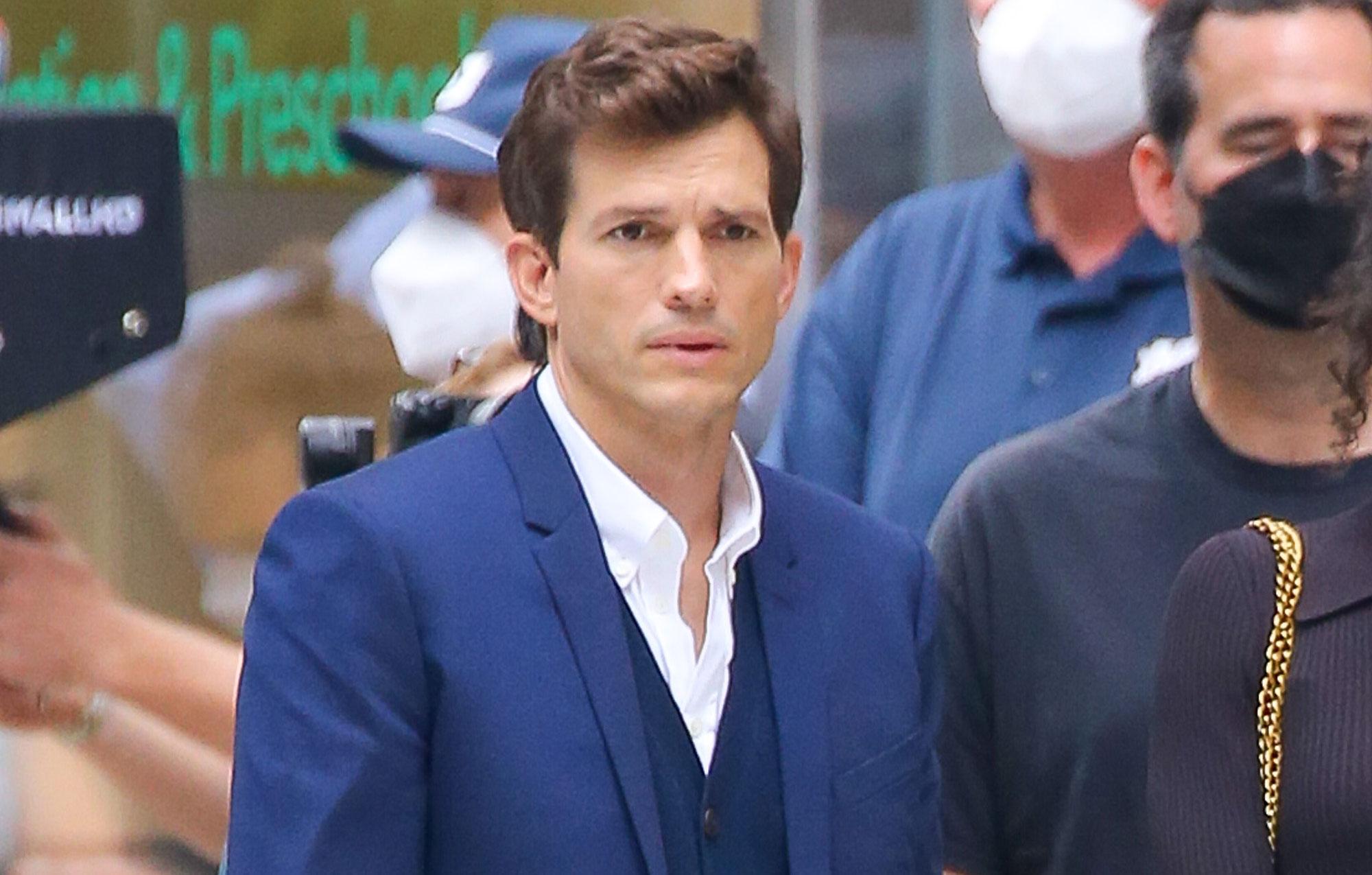 ashton kutcher spotted coffee revealing pissed demi moore memoir