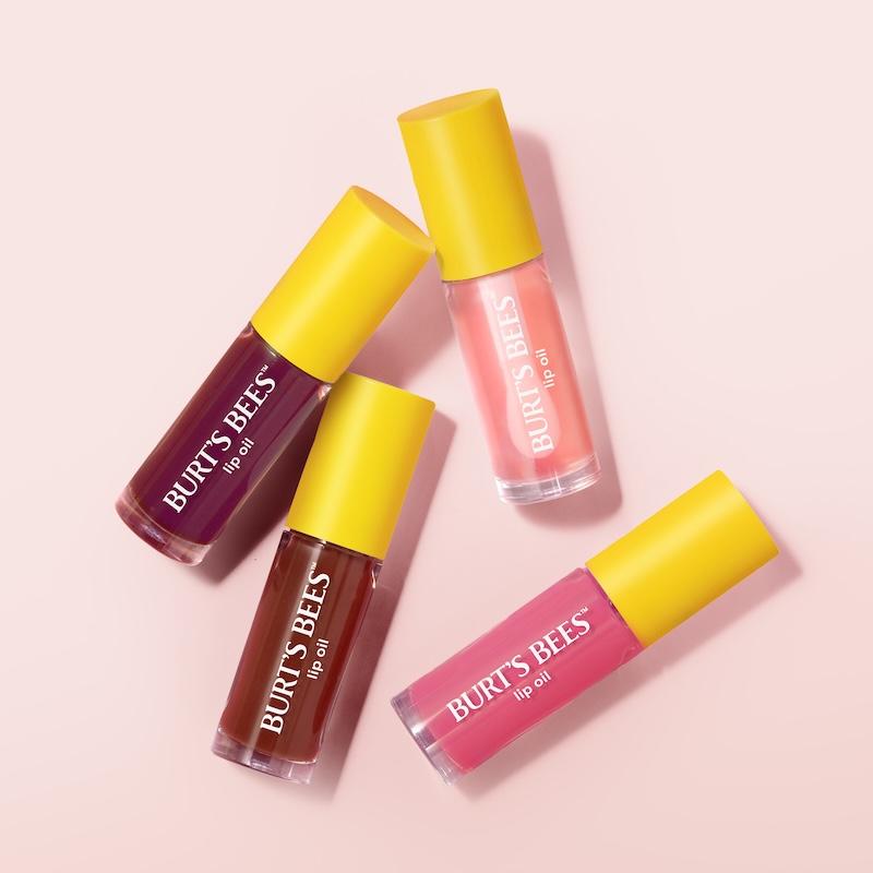 lip oil family flat lay