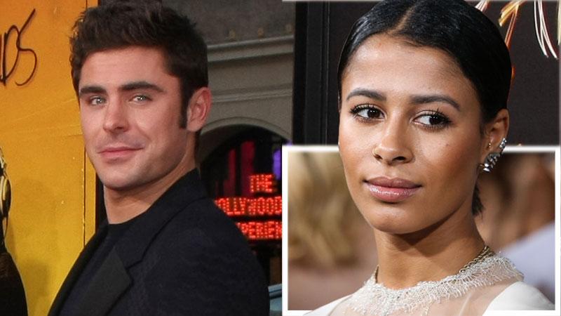 Zac Efron with girlfriend at premiere