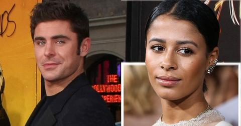 Zac Efron with girlfriend at premiere