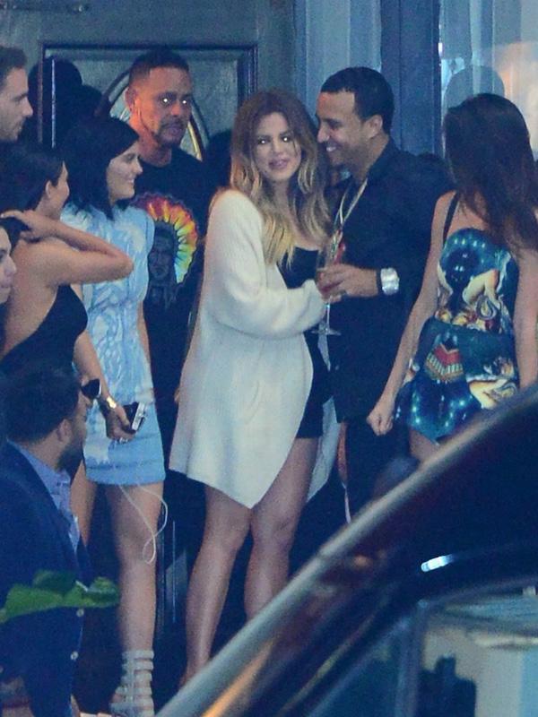 Khloe Kardashian Wears Body Makeup in a Daring Dress for French Montana's  Birthday