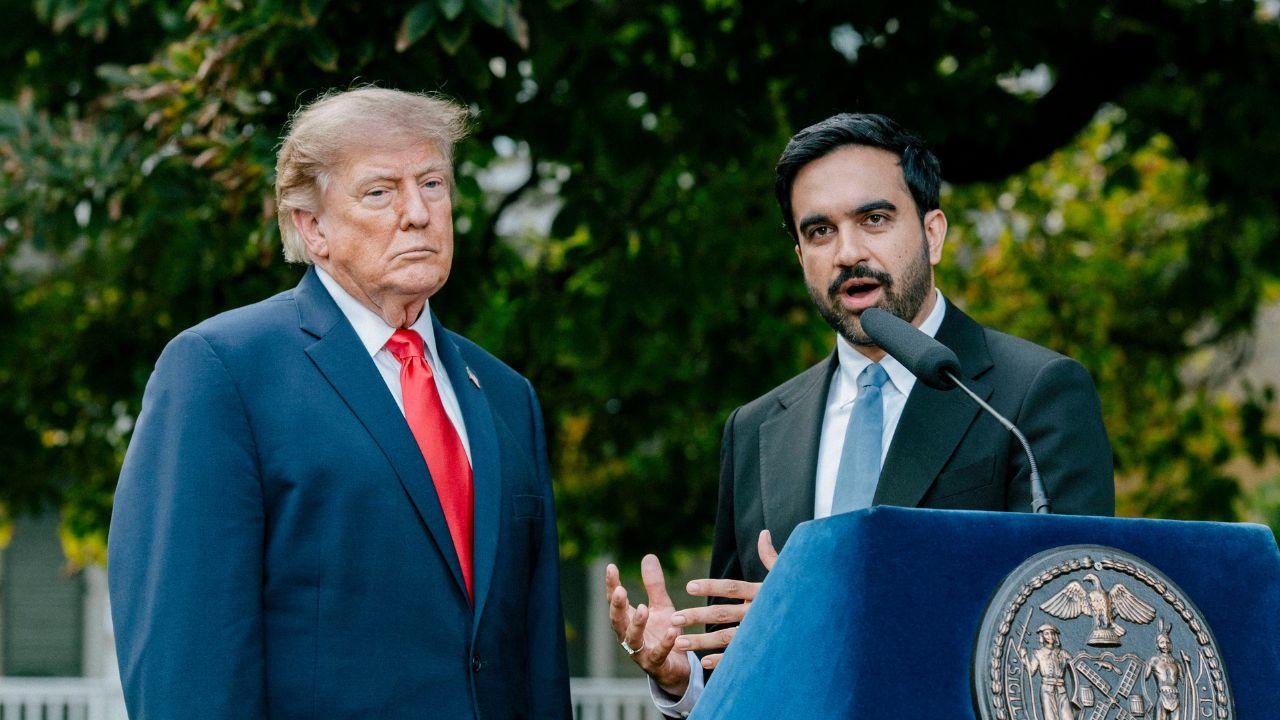 Photo of Trump is shockingly effusive in his praise for Zohran Mamdani. 