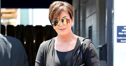Kris Jenner dons head to toe black with a smile