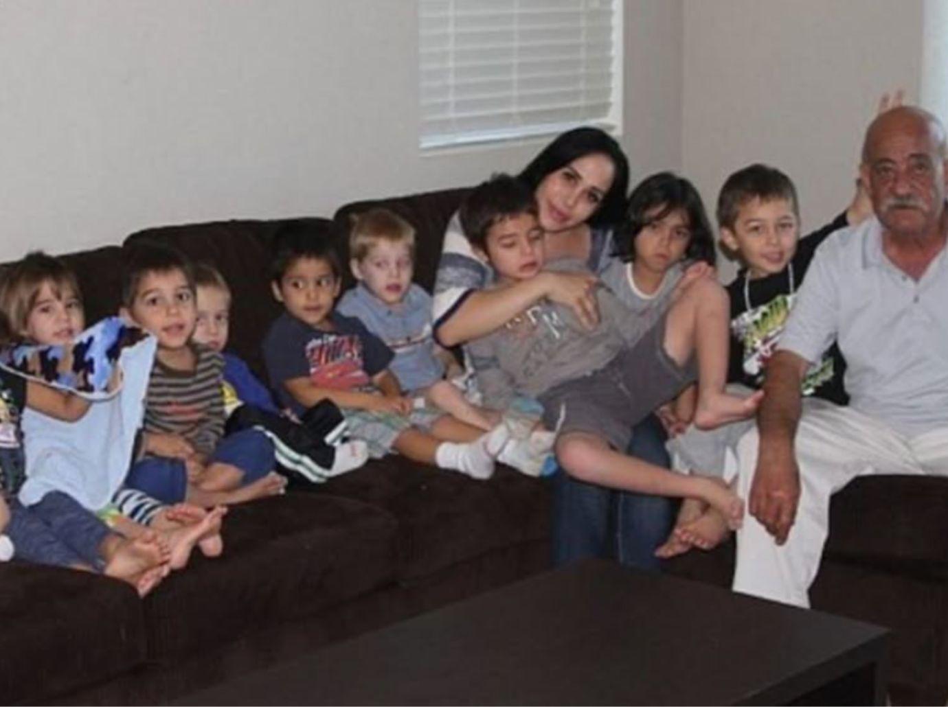 Photo of Natalie Suleman and her kids.