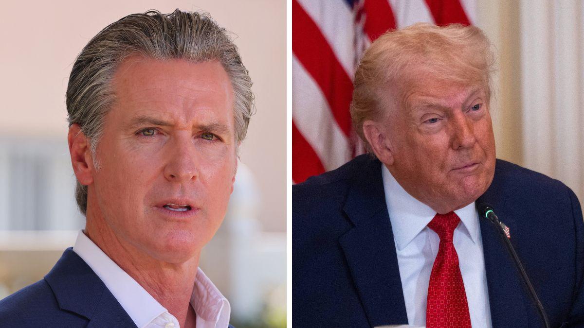 image of Gavin Newsom called Donald Trump a 'deranged habitual liar' earlier this month.