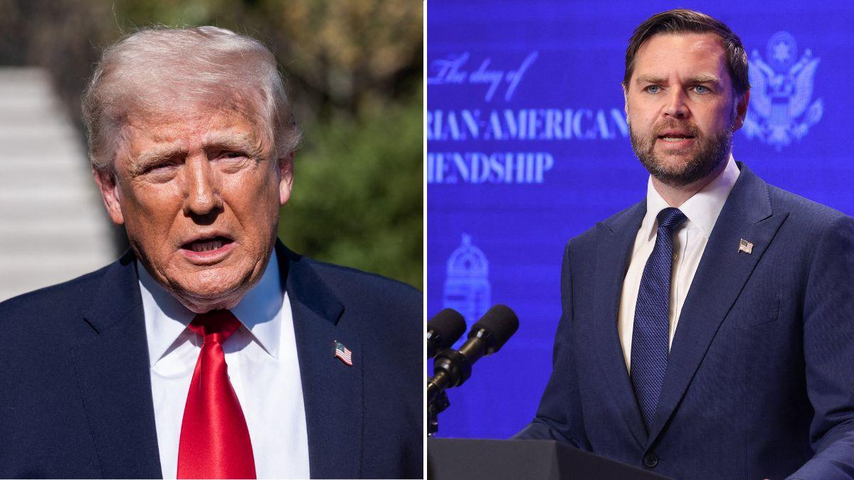 split of J.D. Vance & Donald Trump.