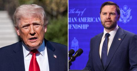 split of J.D. Vance & Donald Trump.