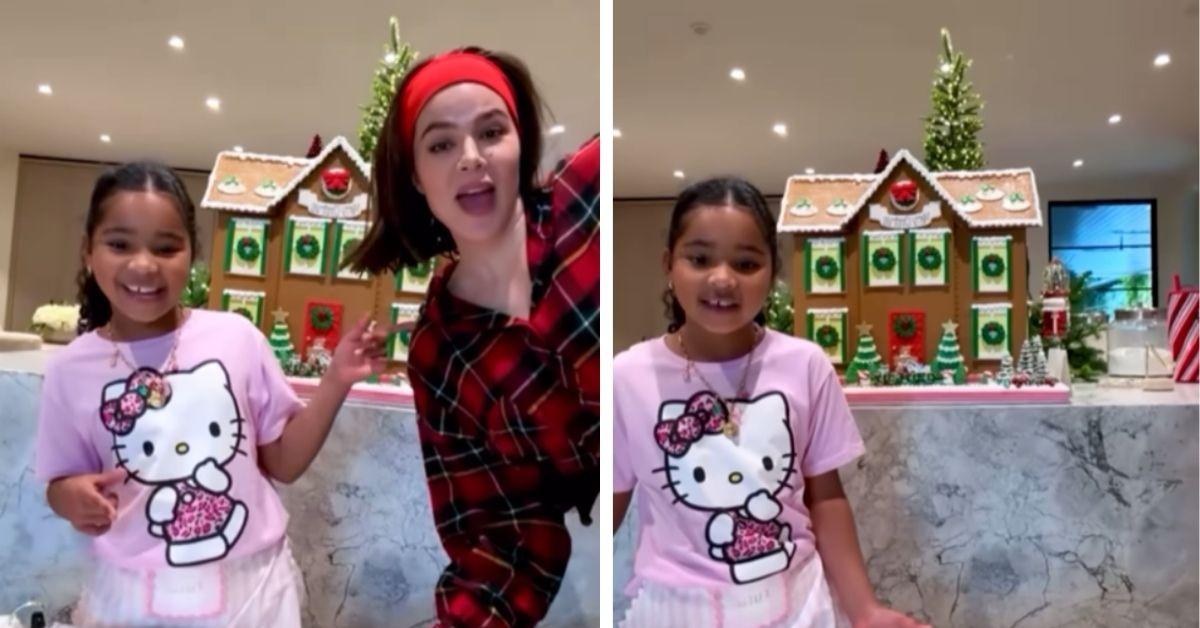 image of The actor's name appeared on the family gingerbread house.