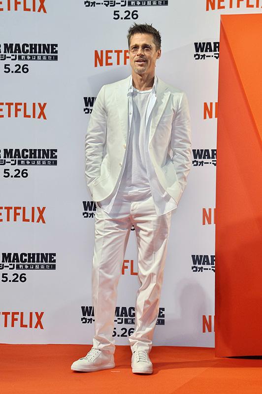 Brad Pitt takes part in the &#8220;War Machine&#8221; Press Conference In Tokyo