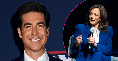 Composite photo of Jesse Watters and Kamala Harris.