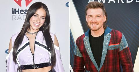 Split of Tate McRae; Morgan Wallen.