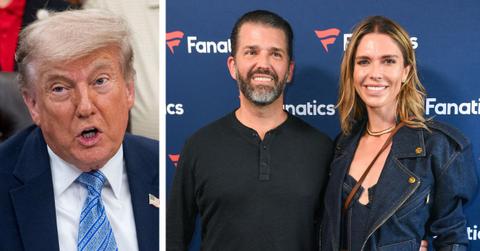 Composite photo of Donald Trump, Donald Trump Jr. and Bettina Anderson