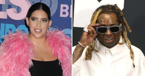 Photo of Denise Bidot; picture of Lil Wayne.