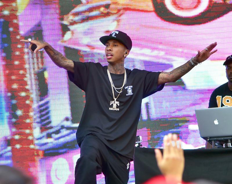 Newly Single Tyga performs at the opening of his new &#8216;Last Kings&#8217; store in Santa Ana