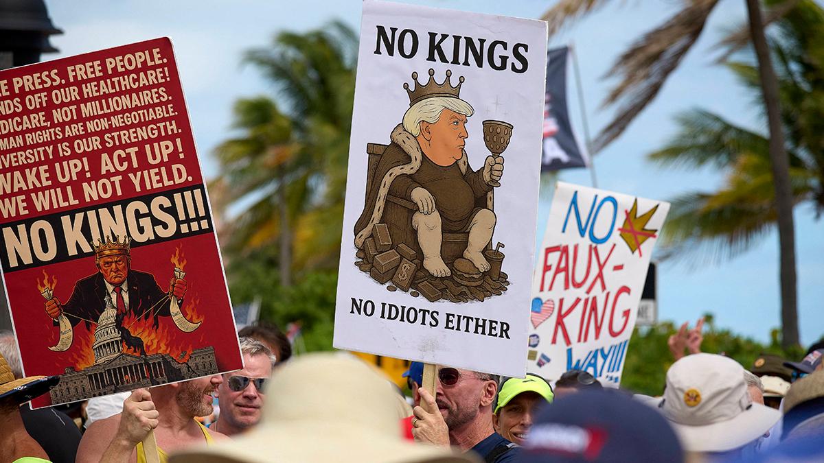 Image of Donald Trump's age and health are commonly used to mock his presidency. 
