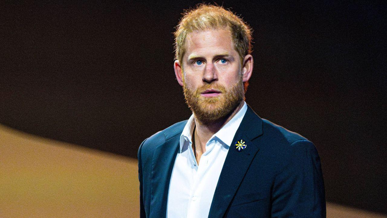 Prince Harry on stage