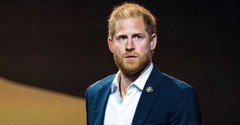 Prince Harry on stage