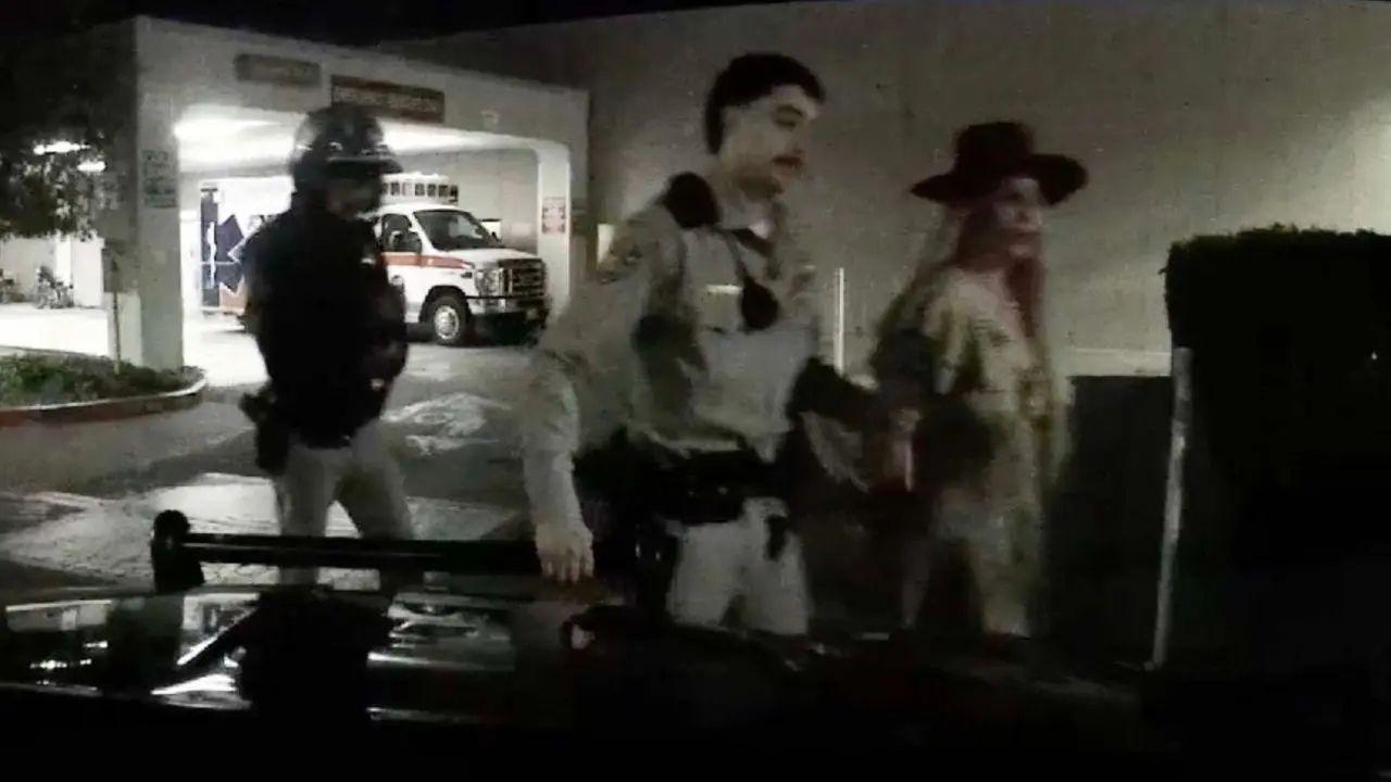photo of The pop star was arrested in March after she was seen swerving while driving.