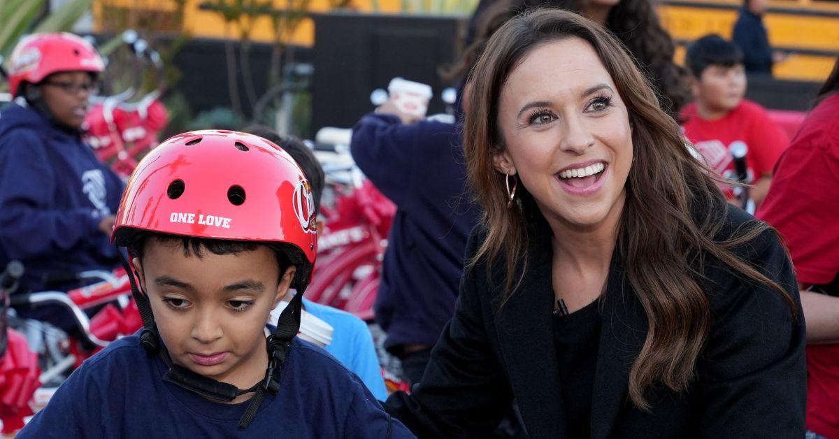 image of The starlet said she loved spreading holiday cheer at the L.A. event.