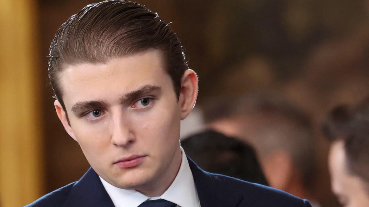 image of The influencer bragged about dining with Barron Trump. 