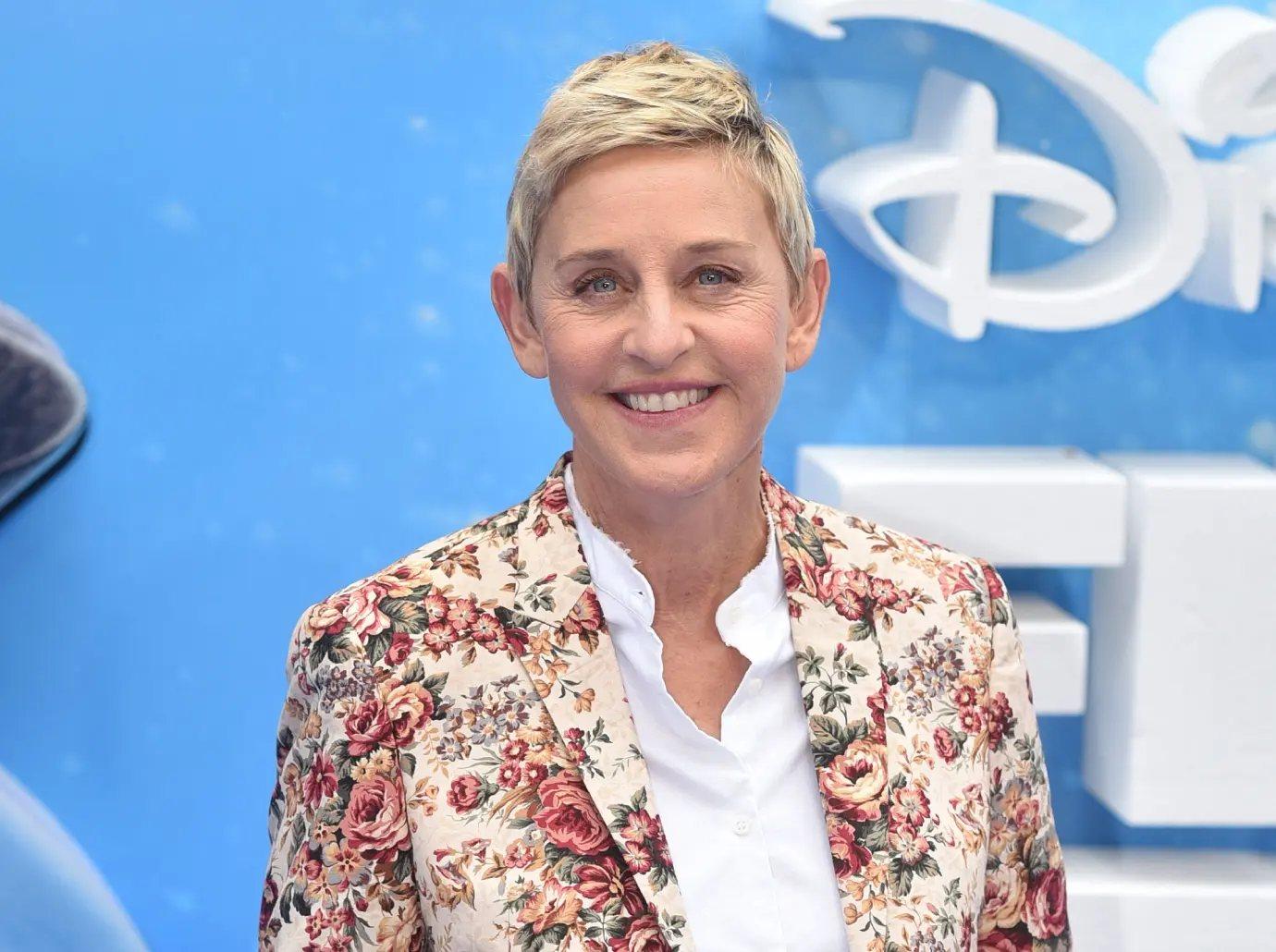 ellen degeneres debuts brunette hair moving england photo