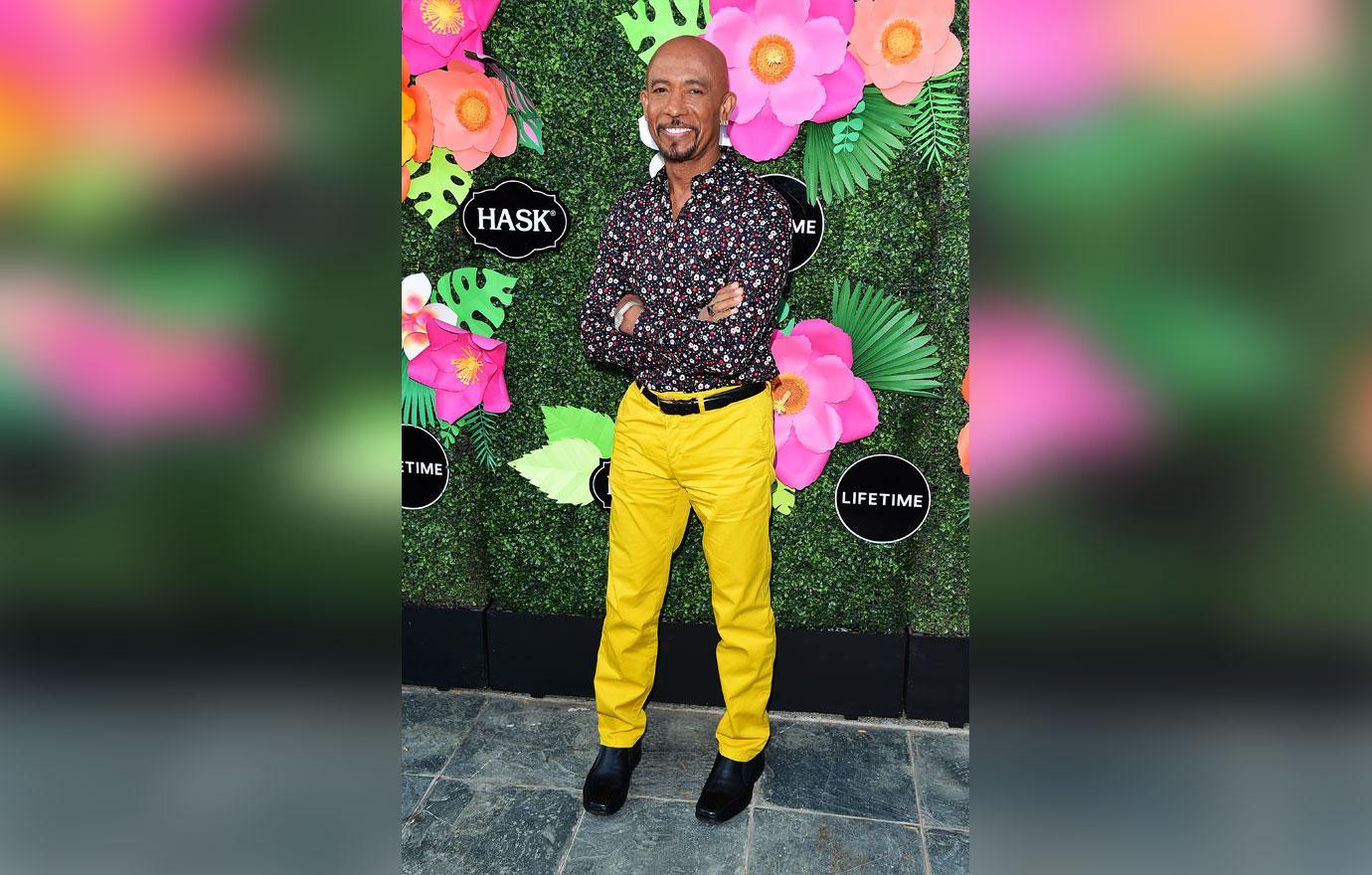 Montel Williams Wearing Yellow Pants